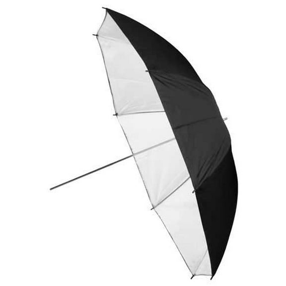 Fotodiox Pro Premium Grade Studio Umbrella - 43in Black & White Reflective with Neutral White Interior