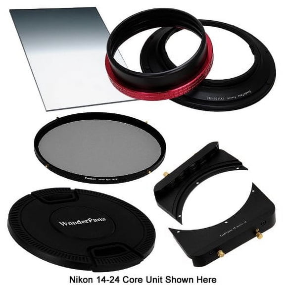 Fotodiox Pro WonderPana 66 FreeArc Essentials 0.6SE Kit - Rotating Filter Holder, Lens Cap, 6.6"x8.5" 0.6 (2-Stop) Soft Edge Graduated Neutral Density (Grad ND) and 145mm Circular Polarizer (CP