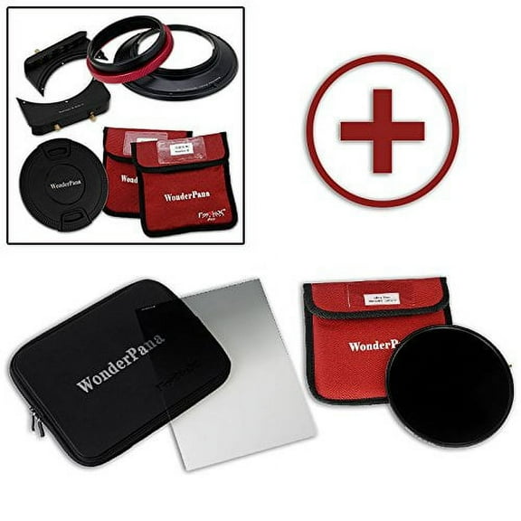 Fotodiox Pro WonderPana FreeArc Essential ND1000 0.6HE Kit - Core Filter Holder, Lens Cap, 66 Brackets, 0.6 Hard Edge Grad ND & 145mm ND1000 Filters for Sigma 20mm f/1.4 DG HSM Art Lens (Full Frame 35
