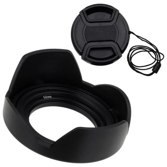 Fotodiox RvrsHood-46-52-Cap 14-42 mm Reversible Lens Hood Kit for Lumix G Vario