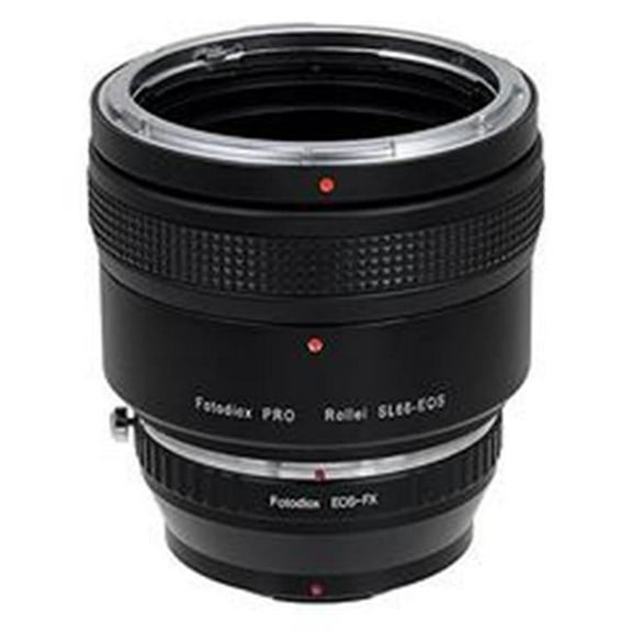 Fotodiox SL66-EOS-FXRF Pro Lens Mount Adapter - Rolleiflex SL66 Series Lens To Fujifilm X-Series Mirrorless Camera Body