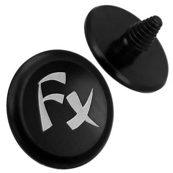 Fotodiox Shutter-Button-FX-Black 12 mm Soft Shutter Release Anodized Aluminum Concave Button for Camera, Black