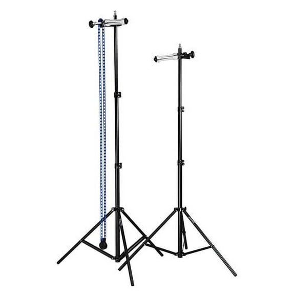 Fotodiox Single Roller Paper Drive Background Backdrop Support System KIT with 2x 8'6" Light Stands