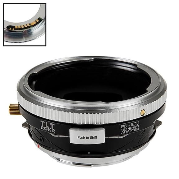 Fotodiox TLTROKR-P6-EOS-FC10 Tilt & Shift Lens Mount Adapter for Pentacon 6 Canon Camera Body