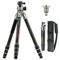 thumbnail image 1 of Fotopro 59" Travel Tripod for Camera, Carbon Fiber Tripod with Ball Head Safety Lock, Lightweight Camera Tripod Stand for DSLR Video Camcorder, Max Load 20kg/44 lbs,T1 Plus Basic, 1 of 11