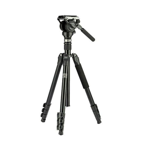 Fotopro 64-inch Aluminum Tripod for Camera, Heavy-Duty Video Tripod Stand with Quick Leveling Base, 1/4 and 3/8 Universal QR Plate, S5i Pro