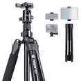thumbnail image 1 of Fotopro 73" Travel Tripod Compact Camera Tripod with Ball Head QR Plate Action Adapter for DSLR Camera iPhone Projector Webcam Max Load 33lbs/15kg, 1 of 6