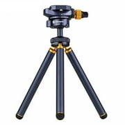 Fotopro Compact Mini Desktop Tripod, Lightweight Aluminium Portable Tabletop Tripod Stand, 360 Panoramic Pan Tilt for Digital Camera DSLR, Phone, A-Pod
