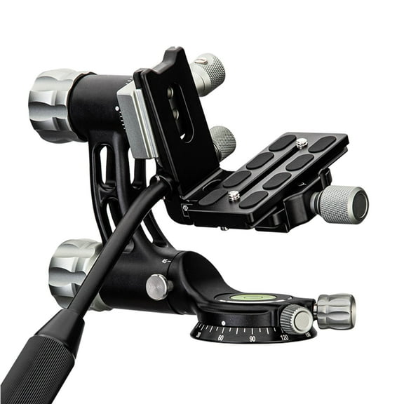 Fotopro E-7H Gimbal Head, Heavy Duty Magnesium Aluminum Alloy Tripod Head for DSLR Camera Long Lens, 90 Up & Down, 360 Panoramic Birding Wildlife Photography, Supports 22lbs, Eagle Series