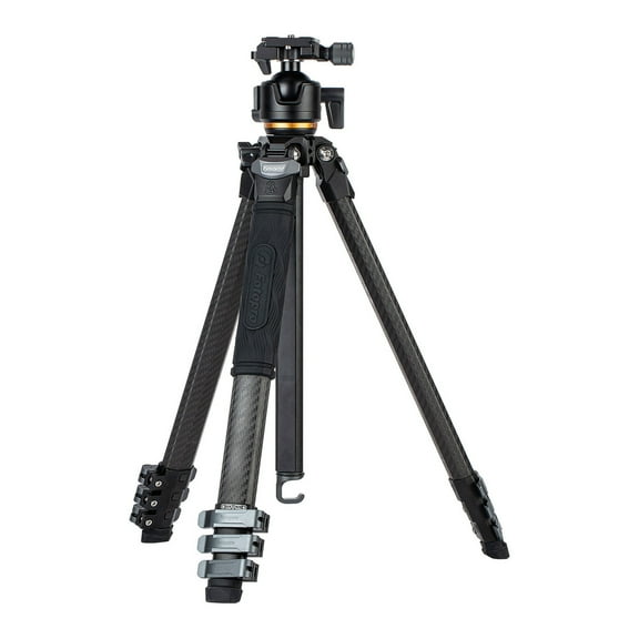 Fotopro Pantour Origin Travel Tripod - Carbon Fiber Legs with Dual Panoramic Ball Head (Black)