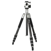 FotoPro T-Roc Plus 4-Section Carbon Fiber Professional Tripod, 61.1" Max Height