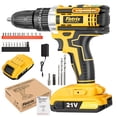 thumbnail image 1 of Fotrix 21V cordless impact drill (2.0Ah battery *1) Powerful Motor for Drilling & Driving, 25+1 Torque Settings, 3-in-1 Versatile Working Modes, 2-Speed Control & Ergonomic Design, 1 of 6