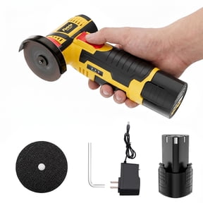 Fotrix Mini Cordless Angle Grinder Kit, Handheld Portable Battery Powered Grinder for Metal Cutting, Grinding & Polishing