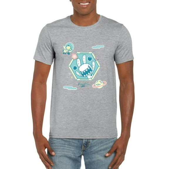 Foufou Bunny Universe Series Cute Fantasy Cosmic Animal Art T-Shirt, for men & women, up to size 5XL