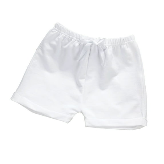 Fouhkni Baby Boys Girls Cotton Shorts Toddler High Waisted Bow Wide Leg Shorts Kids Loose Comfy Shorts