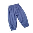 thumbnail image 1 of Fouhkni Baby Boys Girls High Wasted Pants Loose Casual Kids Lightweight Solid Color Lantern Trousers, 1 of 3