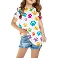 thumbnail image 1 of Fouhkni Kids Boys Girls T Shirt Short Sleeve Crew Neck Soft Tops Unisex Graphic Printed Trendy Blouses, 1 of 5