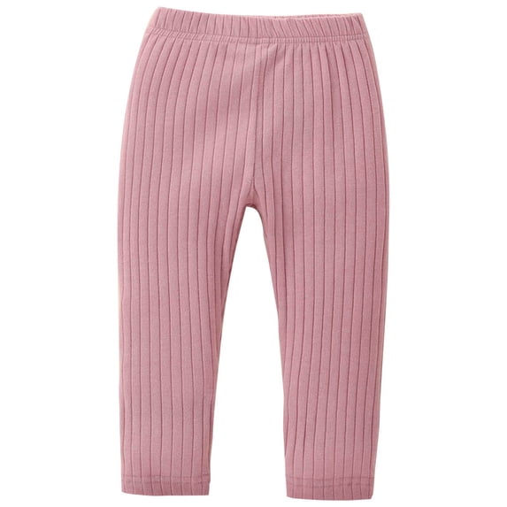 Fouhkni Newborn Baby Boys Girls Leggings Fall Winter Solid Color Stretchy Slim Fitted Tight Pants