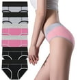 thumbnail image 1 of Fouhkni Plus Size Cotton Underwear Womens High Waisted Full Coverage Stretch Briefs Leakproof Panties 6 Pack, 1 of 2