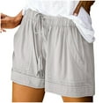 thumbnail image 1 of Fouhkni Shorts for Women Drawstring High Waisted Summer Shorts Soft Trendy Lounge Beach Vacation Shorts, 1 of 7