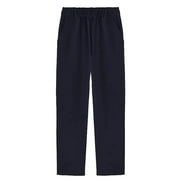 FOUHKNI Toddler Boys Girls Pants Baby Kids Elastic Waisted Pull on Casual School Uniform Trousers