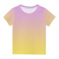 thumbnail image 1 of Fouhkni Toddler Girls Boys Tunic Tops Crew Neck Short Sleeve Graphic Printed Loose Casual Tee Shirts, 1 of 3