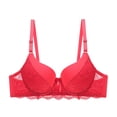 thumbnail image 1 of Fouhkni Womens Lace Underwire Bra Padded Push up Bras Underwear Full Coverage Comfortable Everyday Bra, 1 of 6