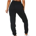 Fouhkni Womens Sweatpants Fleece Lined High Waisted Cinch Bottom Baggy