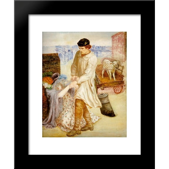 Found 20x24 Framed Art Print by Dante Gabriel Rossetti