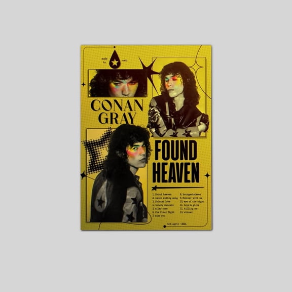 Found Heaven By Conan Gray Poster Size 24''x36'' The Golden Shop