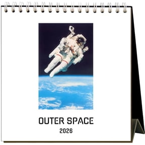 Found Image Press, Outer Space 2026 Easel Desk Calendar