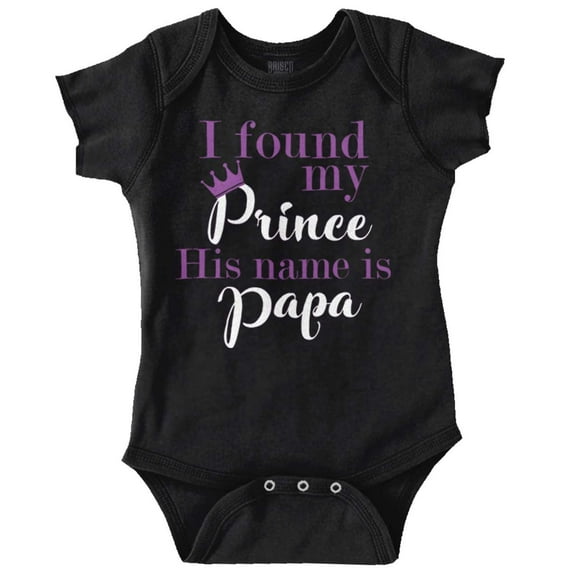 Found My Prince Grandpa Granddaughter Bodysuit Jumper Girls Infant Baby Brisco Brands 24M