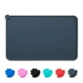 thumbnail image 1 of GLUAAE Found Silicone Waterproof Dog Cat Pet Food Mats Tray - Non Slip Pet Dog Cat Bowl Mats Placemat - FDA Grade Dog Pet Cat Feeding Mat-GRAY, 1 of 8