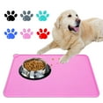 thumbnail image 1 of TiokMc Silicone Waterproof Dog & Cat Feeding Mat, Non-Slip, FDA Grade, Easy to Clean, BPA-Free, 18.5" x 11.5", Pink, 1 of 7