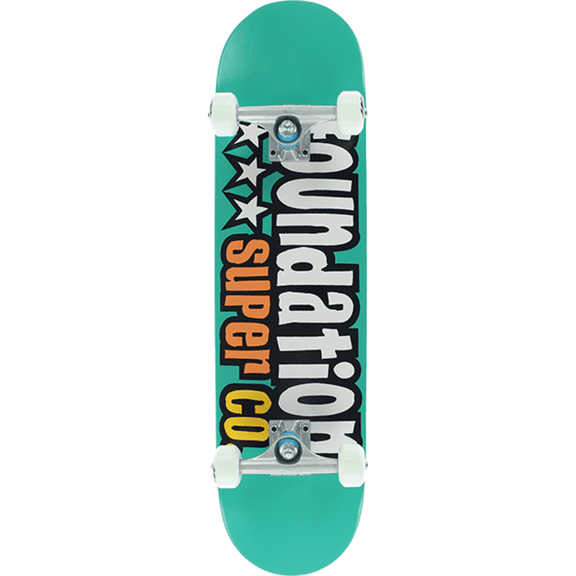 Foundation 3 Star Complete Skateboard -7.88 Teal