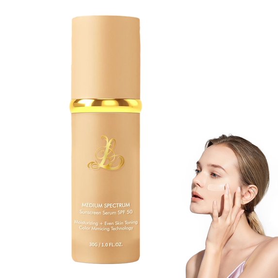 Foundation 4 In 1 - Medium Spectrum With Spf 50+ Inspired,Color Changing Foundation, Hydrating Color Changing Foundation Makeup Liquid - Longwearing & Waterproof For Sport, Dancing(1Pc)