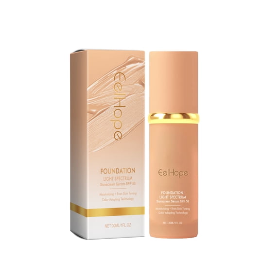 Foundation 4 in 1, Medium Full Coverage Concealer, Foundation Liquid with SPF 50+, Hydrating Concealer Makeup, Longwearing & Waterproof
