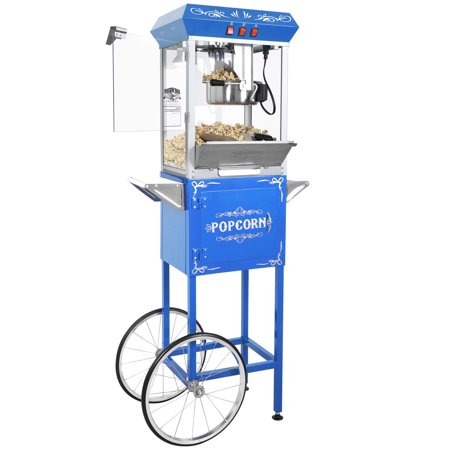 Foundation 8oz Full Popcorn Popper Machine with Cart by Great Northern Popcorn