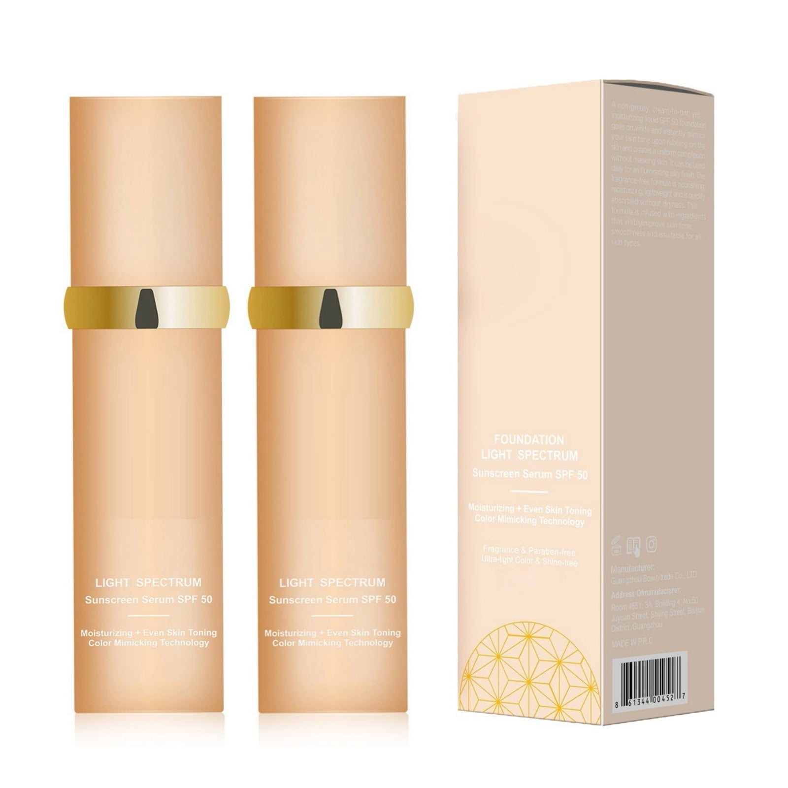 Foundation, Biomimic Foundation 4 in 1 - Medium Spectrum, 4 in 1