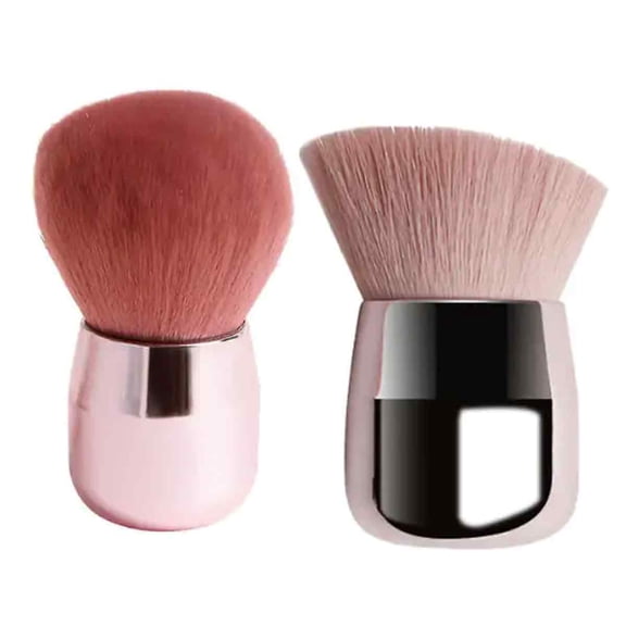 Foundation Blending Brush Blusher Brush Makeup(pink)(2pcs)