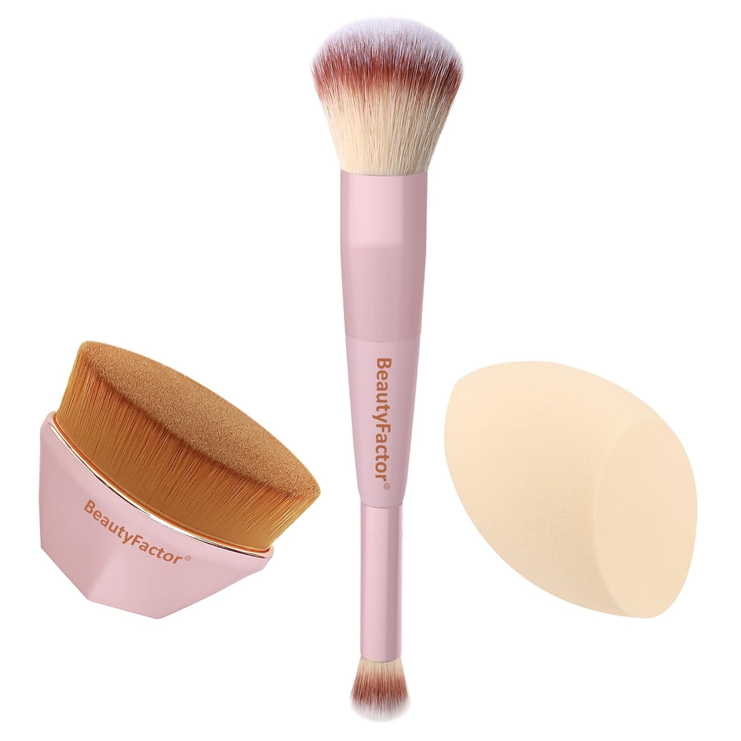 Foundation Brush Set,Kabuki Makeup Brushes,Blush,Concealer,Blending