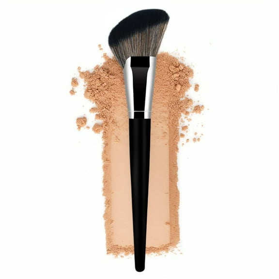 Foundation Brush Triangle Powder Brush  Angled Makeup Brush Fan Contour Brush Professional Blush Brush Bronzer Brush Super Soft Dense Synthetic Bristles for Liquid,Cream Mineral,Powder