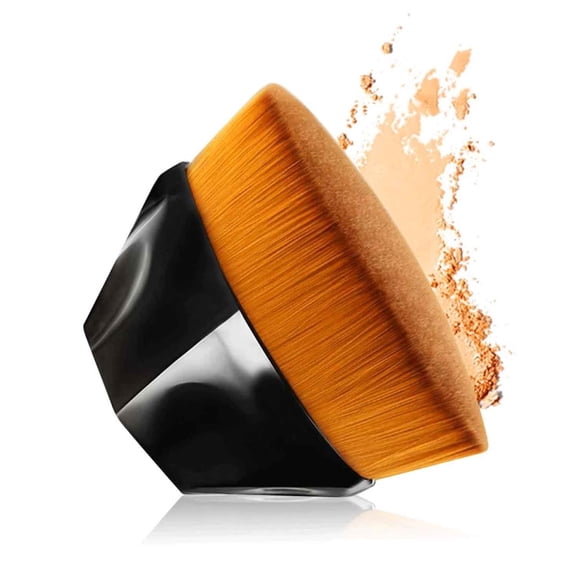 Foundation Brush with Diamond Handle, Dense Synthetic Bristles for Liquid and Cream Makeup