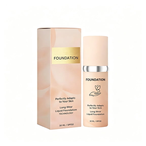 SZBAOAN Foundation,Buildable Medium Coverage & Concealer,Long Lasting,Makeup Nude & Sweatproof Smooth Complexion Lightweight Foundation ForWomen