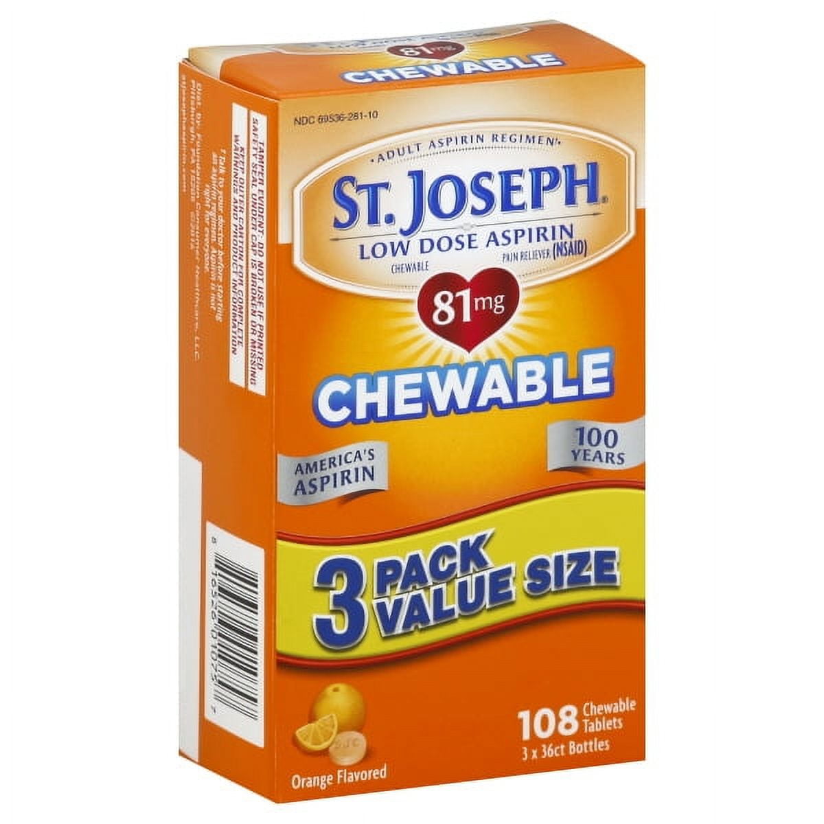 Foundation Consumer Healthcare St Joseph Aspirin, 108 ea