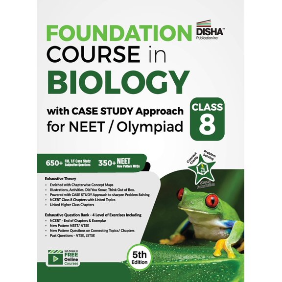 Foundation Course in Biology with Case Study Approach for NEET/ Olympiad Class 8 - 5th Edition, (Paperback)