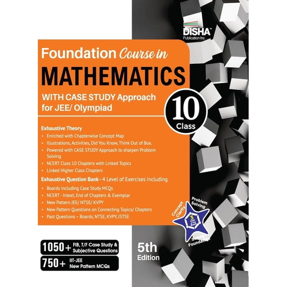 Foundation Course in Mathematics for JEE/ Olympiad Class 10 with Case Study Approach - 5th Edition, (Paperback)