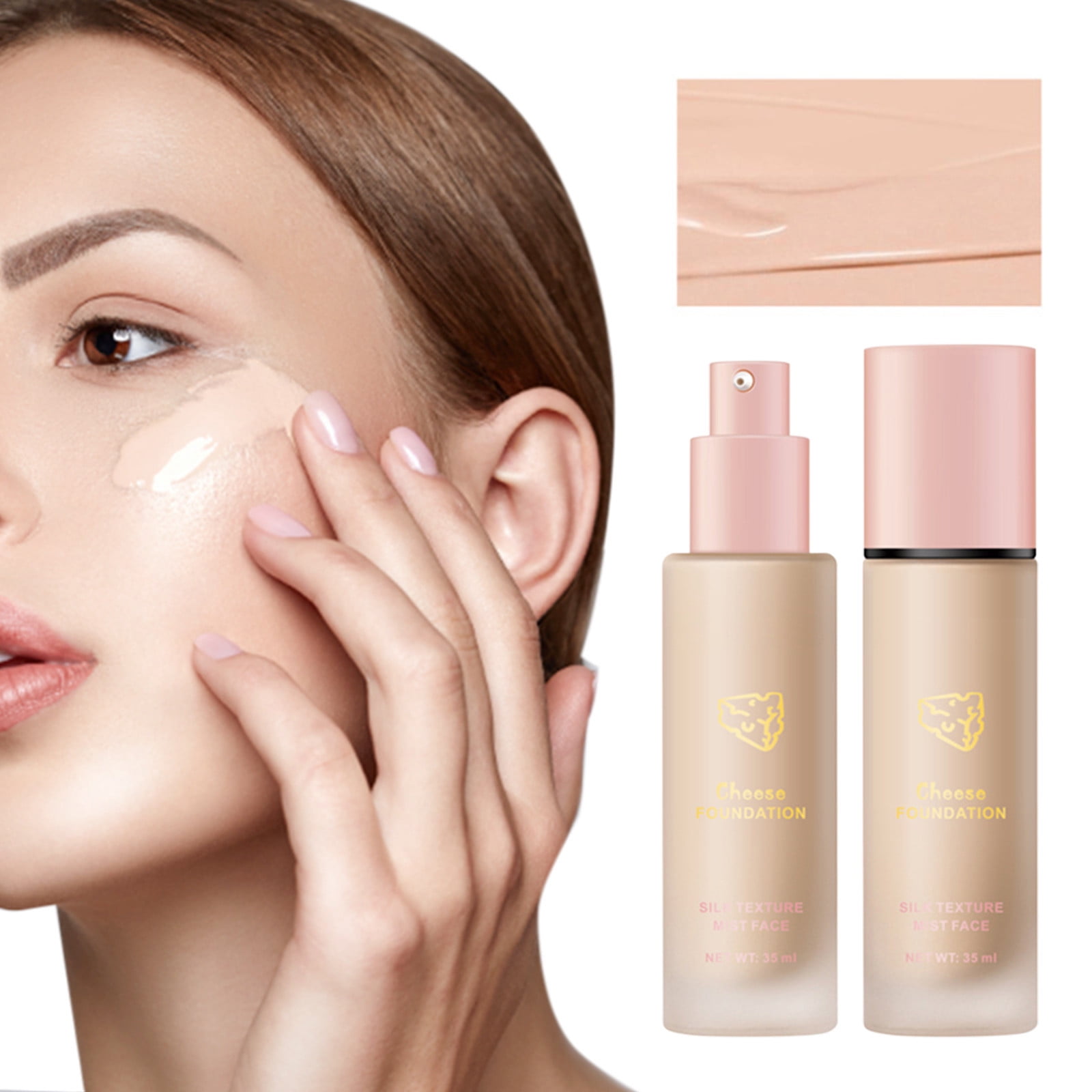 Foundation,Full Coverage Foundation Makeup Moisturizing Liquid