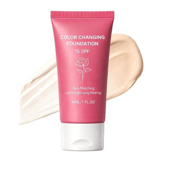 Colour Changing Foundation,Foundation Korean for Mature Skin Women Over 60, Korean Body Coverage Perfector, Moisturizing Concealer Brighten, Even Skin Tone, for All Skin Types (1PCS)