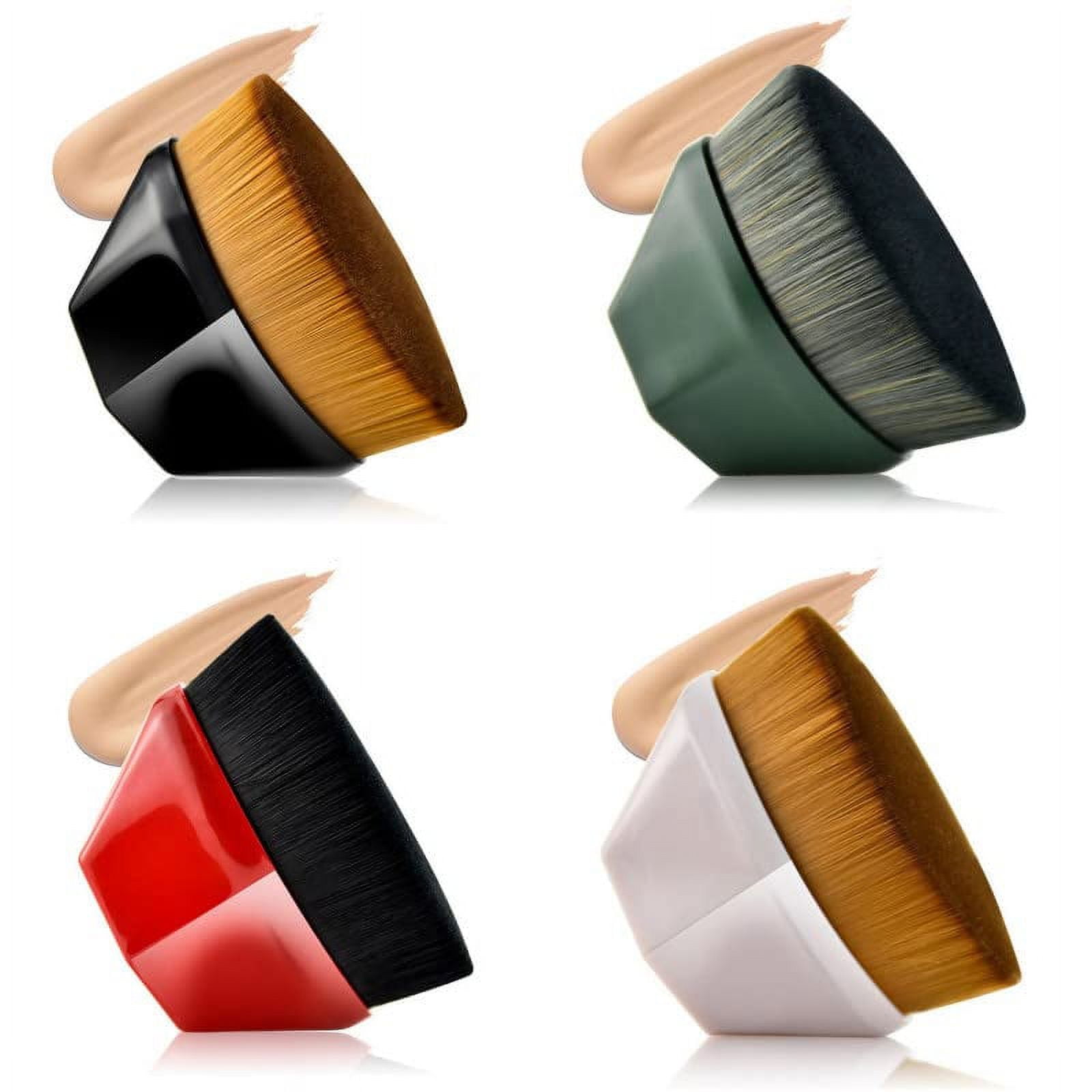 Foundation Makeup Brush Flat Top Kabuki Hexagon Face Blush Liquid